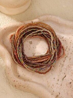Boho Beach Bracelets Set‎ for Women Multilayer tassels bracelet Handmade